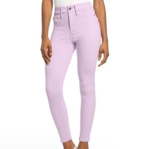 GA good leg light white /lavender jean